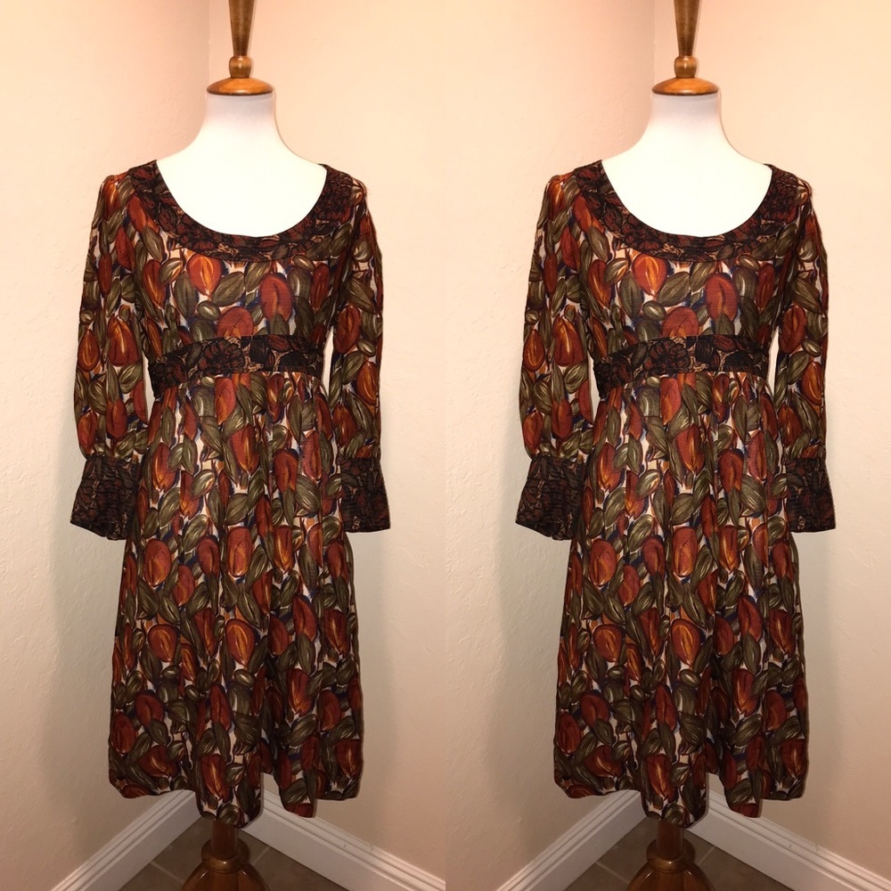 ‘Plenty by Tracy Reese’ autumn style silk dress